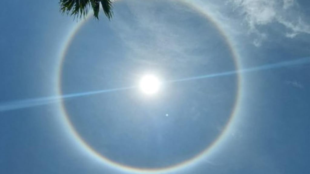 Impresionante halo solar sorprende a República Dominicana este viernes post thumbnail image